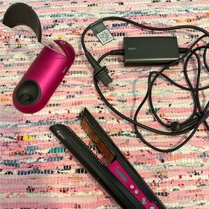 Dyson Fuchsia and Black Hair Straightener